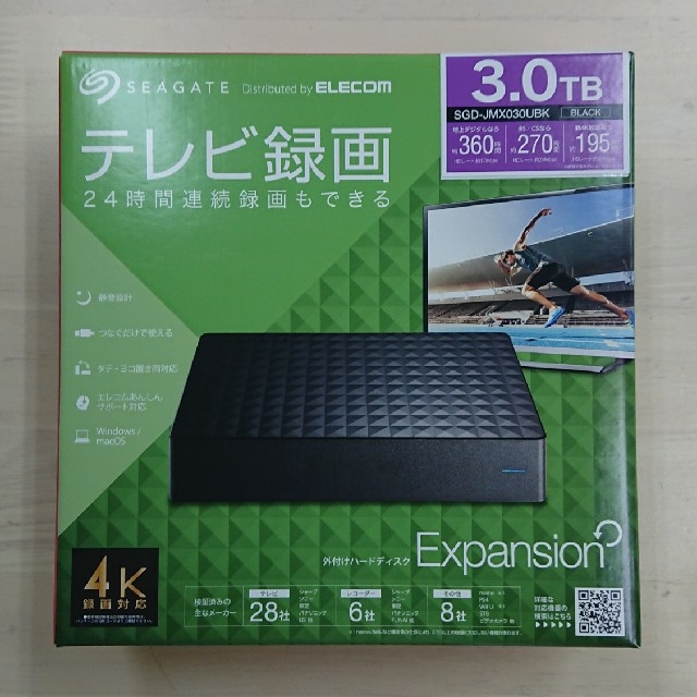 Seagate 外付けHDD 3TB