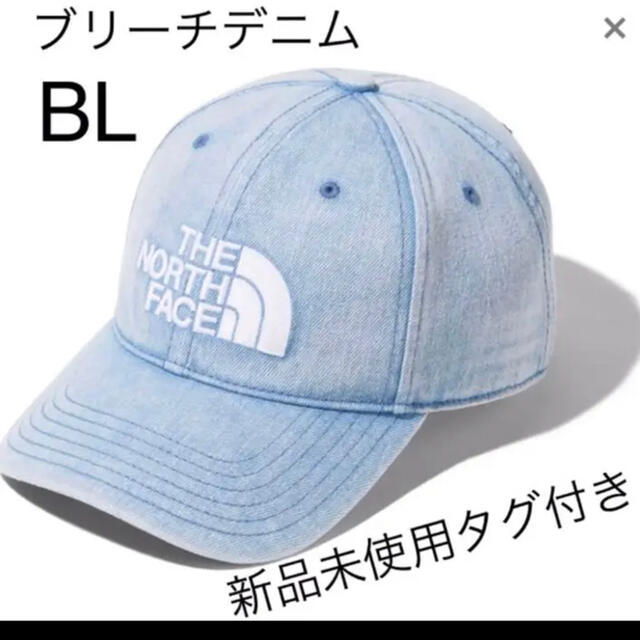 新品‼️ノースフェイス ロゴキャップ Logo Cap ブリーチデニム BL