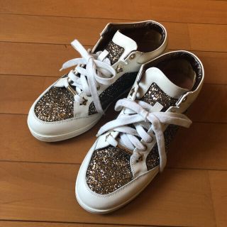 ジミーチュウ(JIMMY CHOO)のジミーチュウハイカット グリッタースニーカー(スニーカー)