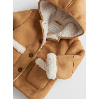 ザラキッズ(ZARA KIDS)の新品未使用！タグ付き　ZARA ベビー　ムートンコート(ムートンコート)