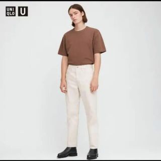 ユニクロ(UNIQLO)のたかたか様専用　レギュラーフィットジーンズ　30 01off white 白(デニム/ジーンズ)