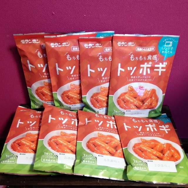 モランボン＊レンジでかんたん もちもち食感トッポギ＊お得8袋セット 食品/飲料/酒の食品(その他)の商品写真