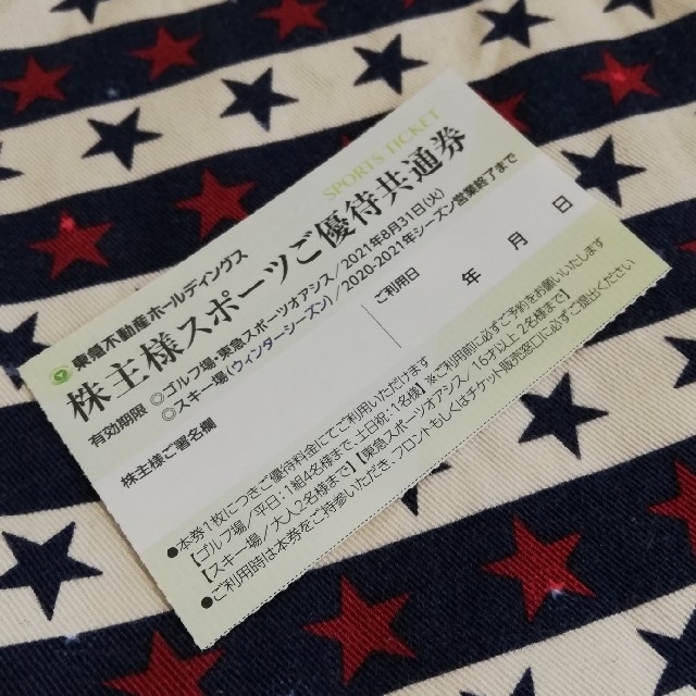 東急不動産株主優待  リフト割引 ニセコ たんばら タングラム ハンター他 チケットの優待券/割引券(その他)の商品写真