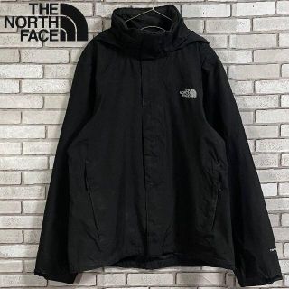 ザノースフェイス(THE NORTH FACE)の超人気 ノースフェイス ナイロンジャケット HYVENT ロゴ刺繍 ブラック M(ナイロンジャケット)