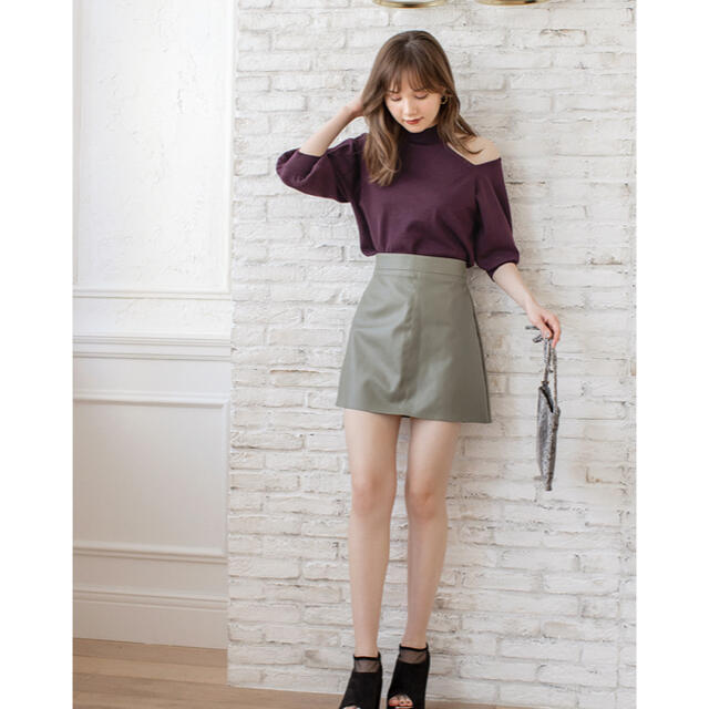 GRL(グレイル)のグレイル　インパン付き　レザースカート レディースのスカート(ミニスカート)の商品写真