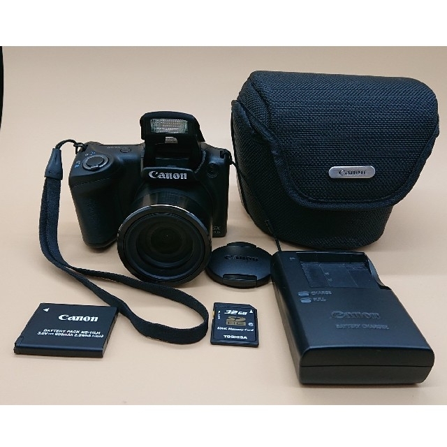 カメラCanon PowerShot SX410IS 純正ケース SDカード付き