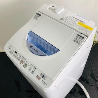 ★送料･設置無料★ 中古 中型洗濯機 シャープ (No.0386)(洗濯機)