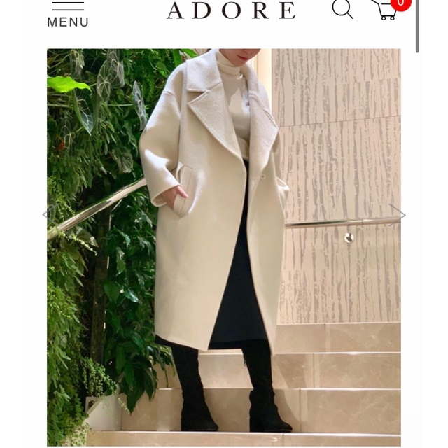 白洋舎済 レア ADORE アドーア コート Sサイズ