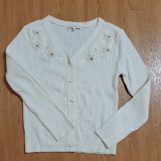 プロポーションボディドレッシング(PROPORTION BODY DRESSING)のproportion body dressing 花刺繍カーディガン(カーディガン)