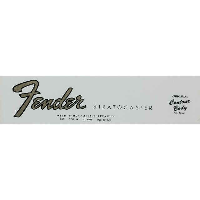 修復用デカール Fender Stratocaster 66-68の通販 by 大気圏's shop｜ラクマ