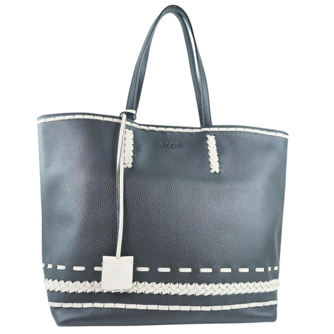美品】 TOD'S トートバッグ レディース 黒 カーフ 【TOD'S】トッズ