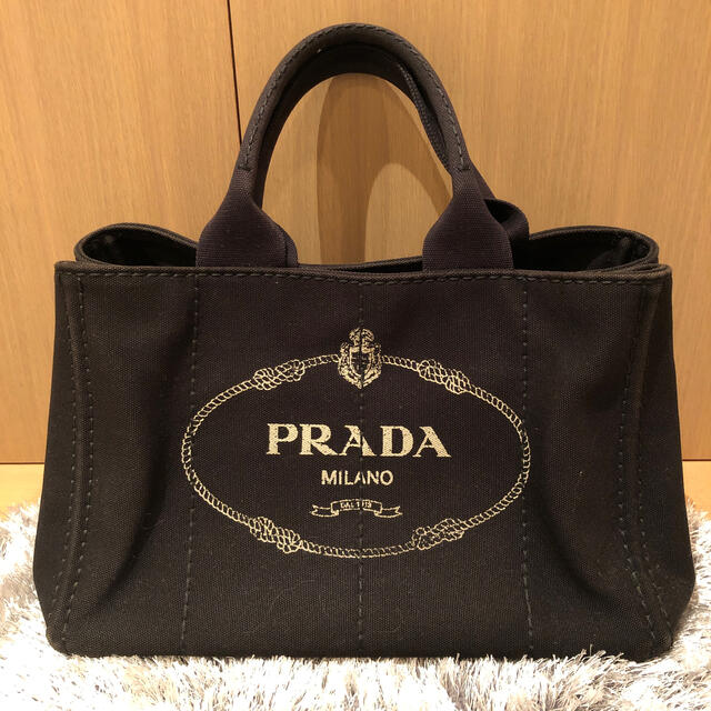 国内正規品　PRADA プラダ　カナパ　黒　ハンドバッグ