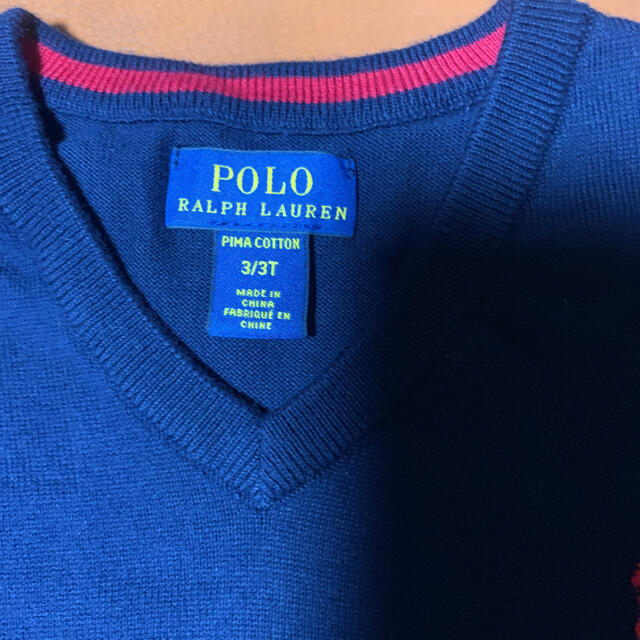 Ralph Lauren(ラルフローレン)のラルフローレン ニットベスト 100㎝ キッズ/ベビー/マタニティのキッズ服男の子用(90cm~)(ニット)の商品写真