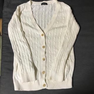 A.P.C ブラウン 薄手カーディガン