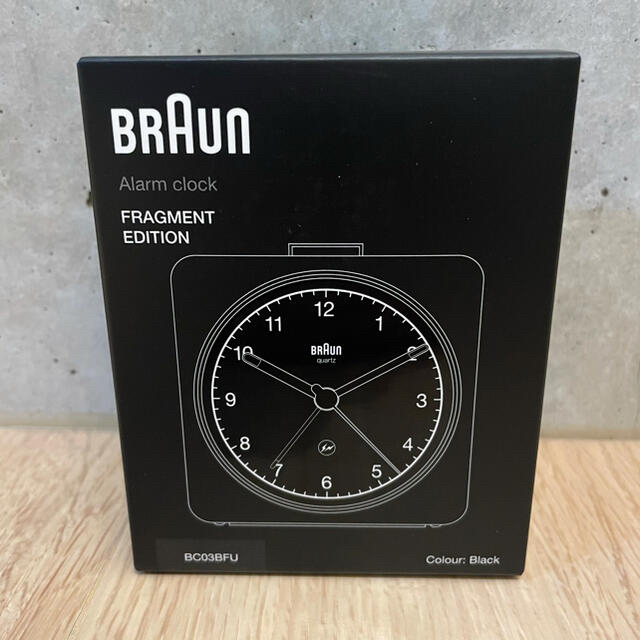 FRAGMENT(フラグメント)の【新品】FRAGMENT フラグメント 藤原ヒロシ BRAUN ブラウン 時計 インテリア/住まい/日用品のインテリア小物(置時計)の商品写真