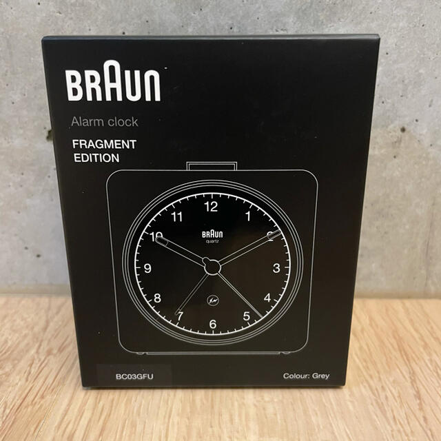 FRAGMENT(フラグメント)の【新品】FRAGMENT フラグメント 藤原ヒロシ BRAUN ブラウン 時計 インテリア/住まい/日用品のインテリア小物(置時計)の商品写真