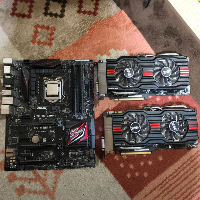 i7 6700k + motherboard , 2x gtx 770PCパーツ