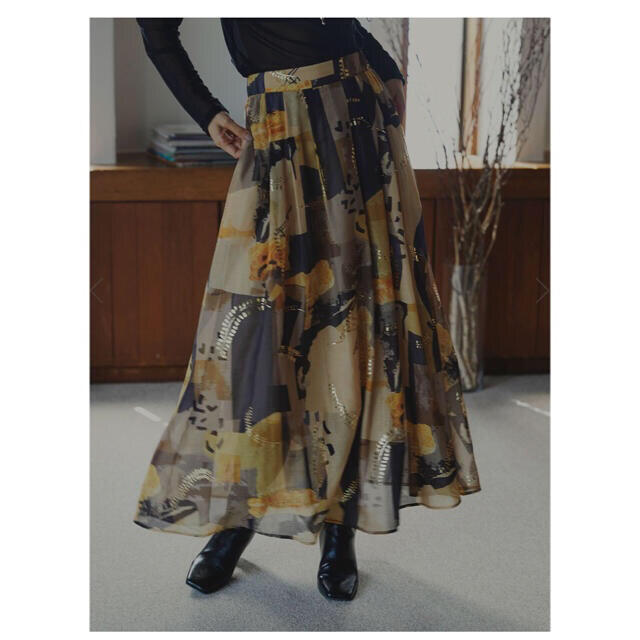 美品Ameri VINTAGE EMILIE TUCK FLARED SKIRT