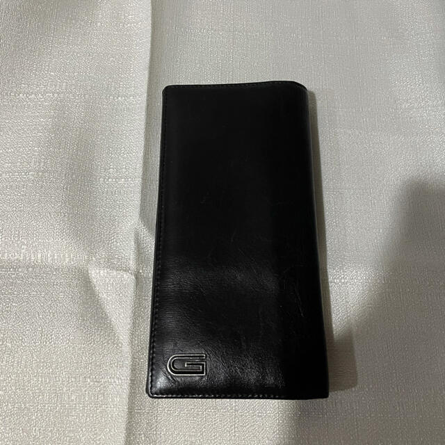 本物GUCCI グッチ長財布本革レザー黒ブラックメンズサイフビジネス