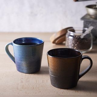 タリーズコーヒー(TULLY'S COFFEE)の信楽マグ２個セット(食器)