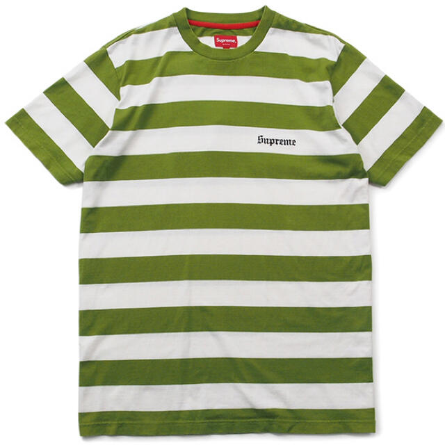 supreme old english striped top shirt