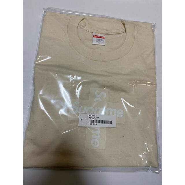 Supreme Cross Box Logo Tee Natural Lサイズ