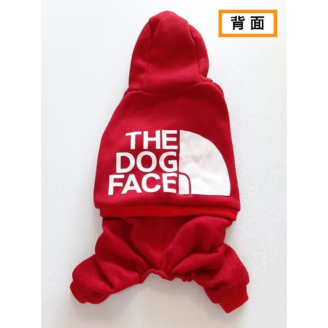 《レア 新品 THE DOG FACE パーカー ロンパース つなぎ レッド》