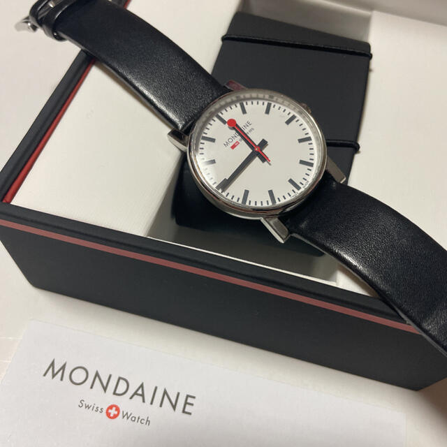 MONDAINE(モンディーン)のモンディーン　腕時計　レディース　箱　保証書 レディースのファッション小物(腕時計)の商品写真