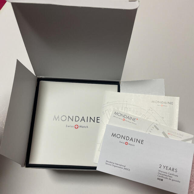 MONDAINE(モンディーン)のモンディーン　腕時計　レディース　箱　保証書 レディースのファッション小物(腕時計)の商品写真