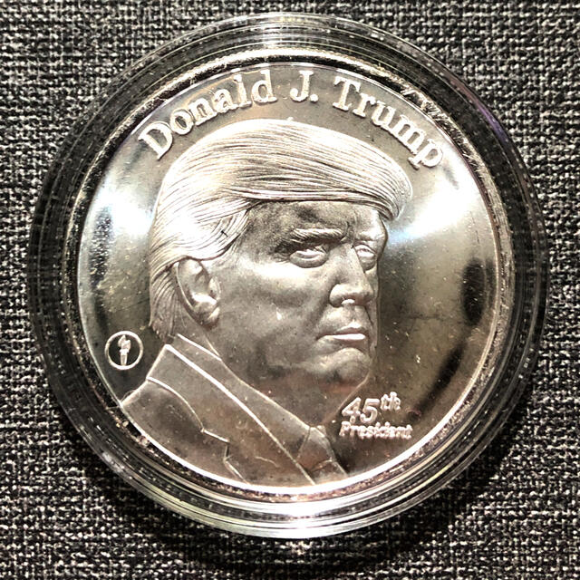 トランプ大統領銀貨2枚セット
