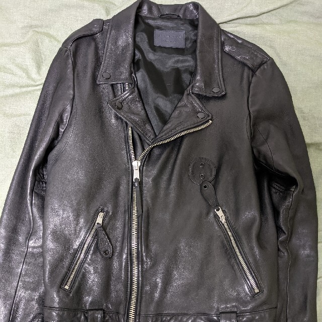 期間限定価格 ALLSAINTS VIXON BIKER シワ加工シープレザー - www