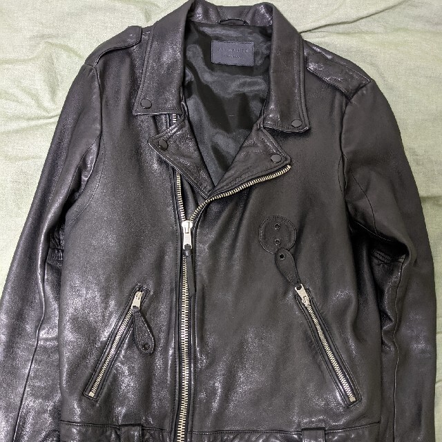 期間限定価格　ALLSAINTS  VIXON BIKER シワ加工シープレザー