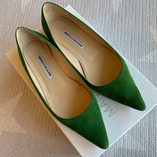 マノロブラニクManoloBlahnik★BBフラット★ドゥロワー別注★