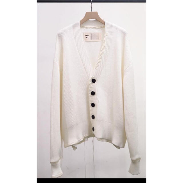 最終値下げ　ouat cardigan white サイズL