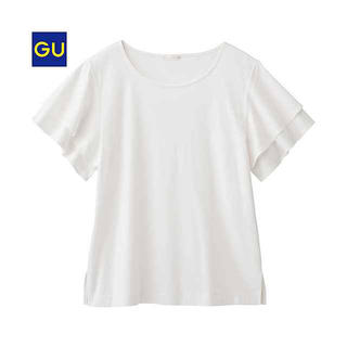 ジーユー(GU)のGU フリルスリーブT(Tシャツ(半袖/袖なし))