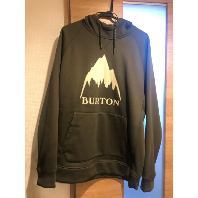 BURTON(バートン)のBURTON パーカー カーキ　Lサイズ スポーツ/アウトドアのスノーボード(ウエア/装備)の商品写真