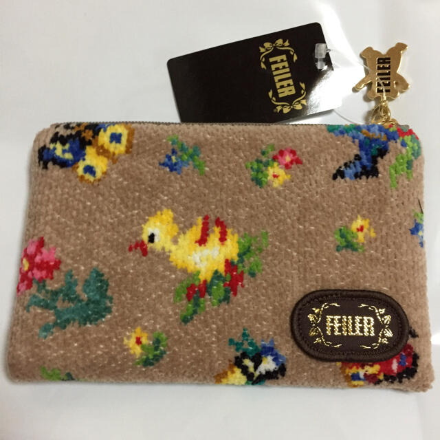 FEILER - 【新品】ハイジ サファリベージュ ポーチ フェイラーの FEILER - 【新品】ハイジ サファリベージュ ポーチ フェイラーの