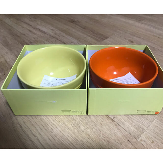 LE CREUSET(ルクルーゼ)のLE CREUSET  Rice Bowl   イエロー　オレンジ インテリア/住まい/日用品のキッチン/食器(食器)の商品写真