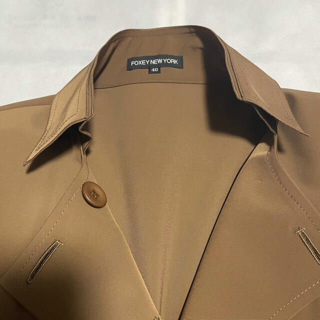 ホームクリ FOXEY - FOXEY NEW YORK ブラウントレンチコート 40サイズ