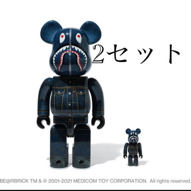 BAPE×LEVI’S BE@RBRICK 100% 400% 2セットエンタメ/ホビー