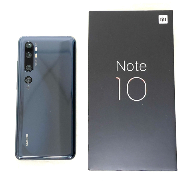 Xiaomi Mi Note 10 ミッドナイトブラックディスプレイ