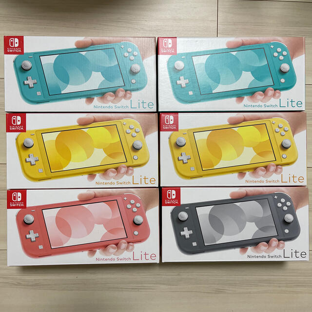 switch lite 6個　新品　5台店舗印なし　スイッチライト