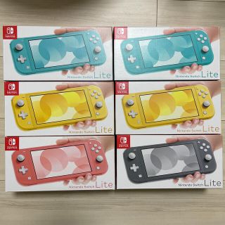 ニンテンドースイッチ(Nintendo Switch)のswitch lite 6個　新品　5台店舗印なし　スイッチライト(家庭用ゲーム機本体)