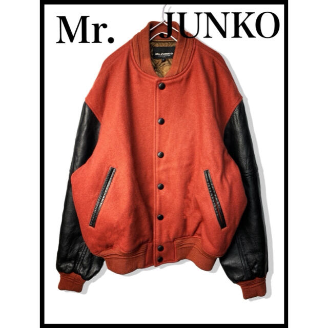 Mr.JUNKO ミスタージュンコ スタジャン レザー袖切り替え