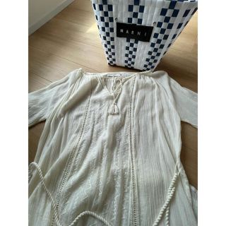 サマンサモスモス(SM2)のタッセル　つき　レース　刺繍　ワンピース(ロングワンピース/マキシワンピース)