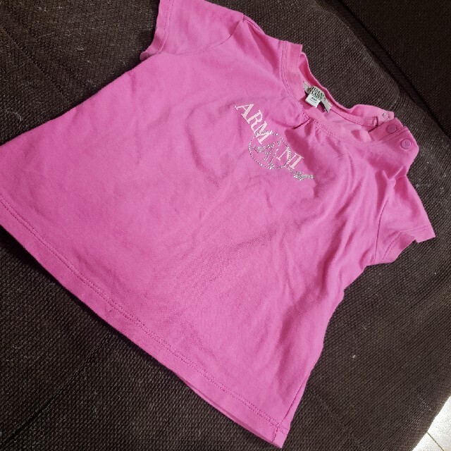 Armani(アルマーニ)のSaaaaO様専用　アルマーニ　ベビー　ARMANI　ピンク　Tシャツ キッズ/ベビー/マタニティのベビー服(~85cm)(Ｔシャツ)の商品写真