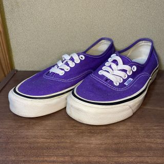 ヴァンズ(VANS)のVANS オーセンティック 紫 24.5(スニーカー)