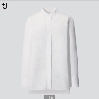 ユニクロ(UNIQLO)のスーピマコットンスタンドカラーシャツ(シャツ/ブラウス(長袖/七分))