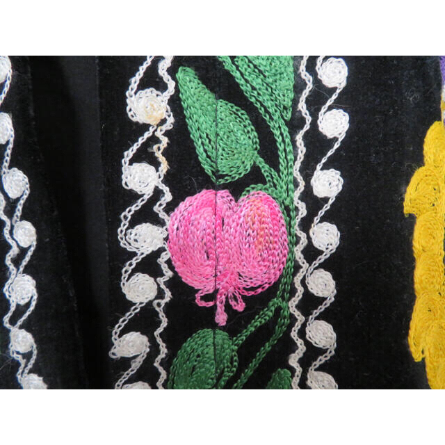 スザニ ジャケット 花柄 ベロア 民族衣装 花柄 個性的 個性派 ヴィンテージ