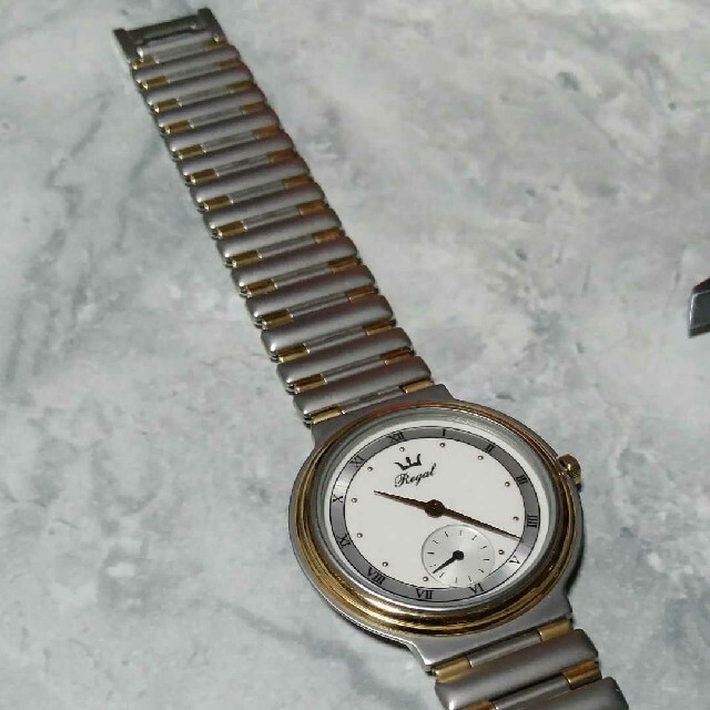 レトロな 薄型 三針時計 ROYAL - 腕時計